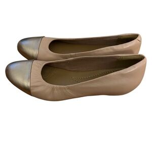 Clarks Artisan Nude Leather Alitay Susan Cap Toe